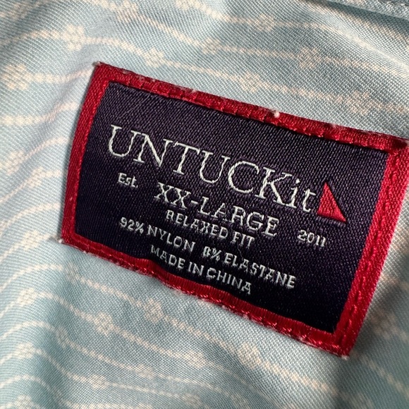 UNTUCKit Short Sleeve Button Up Shirt Size XXL - Picture 5 of 6